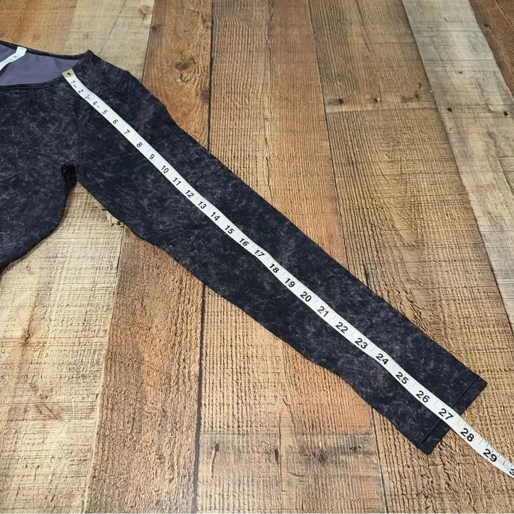 Lululemon Wunder Train Cropped Long Sleeve shirt size 14
